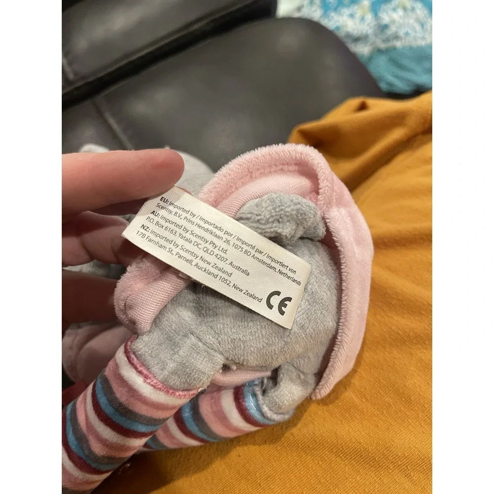 SCENTSY Buddy Sidekick Pippy The Pig Plush Scented Striped Crinkle Legs Toy
